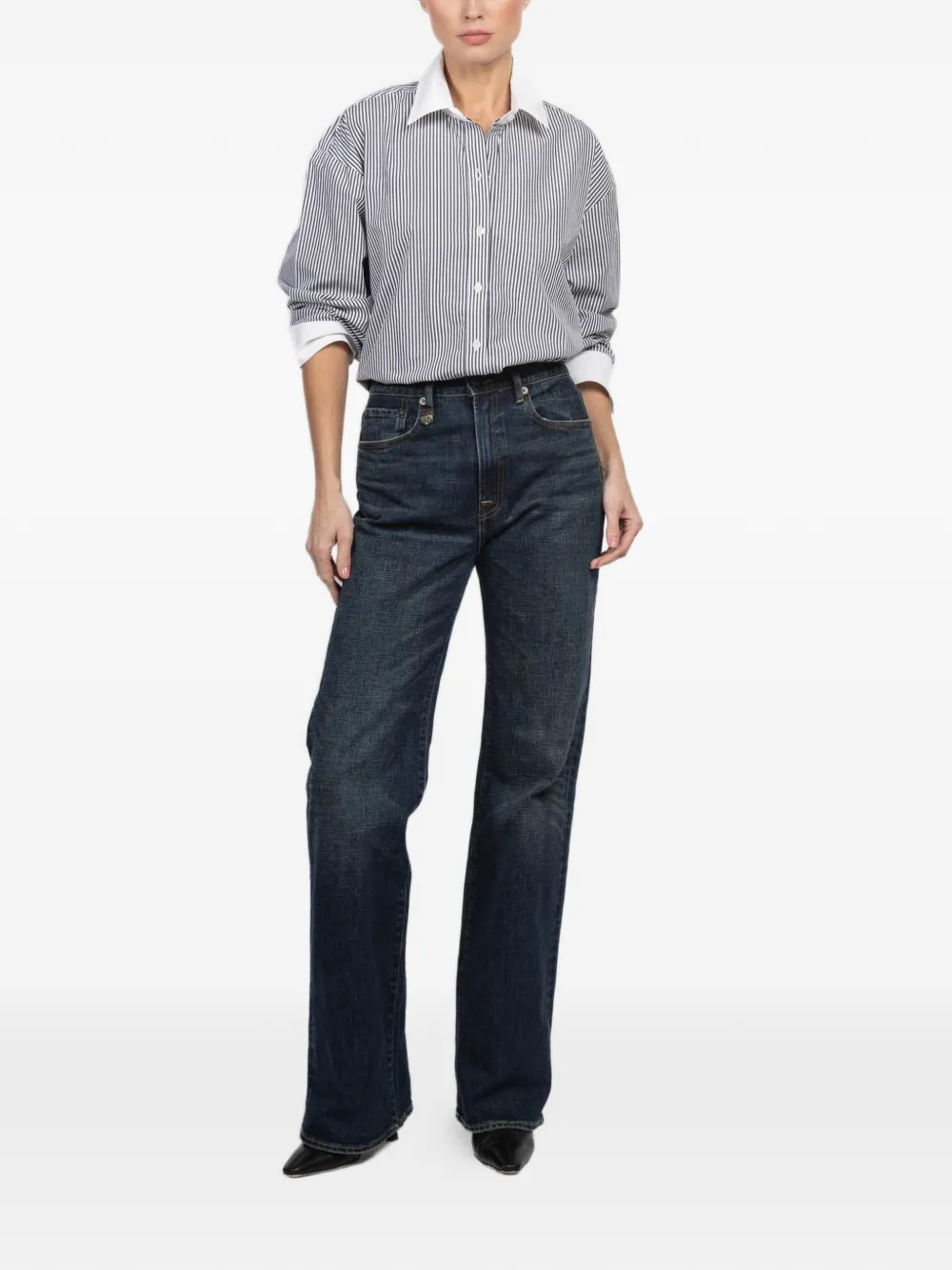 Xirena James striped shirt - Zwart