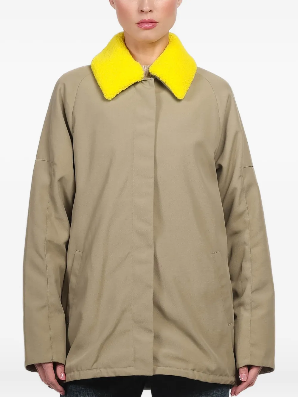 Tibi Lotte Coat In Neutral