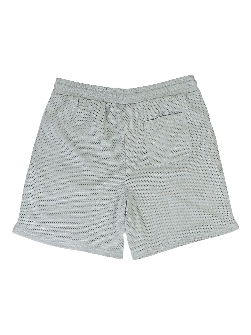 Sinclair Script Logo Mesh Grey Shorts In Gray