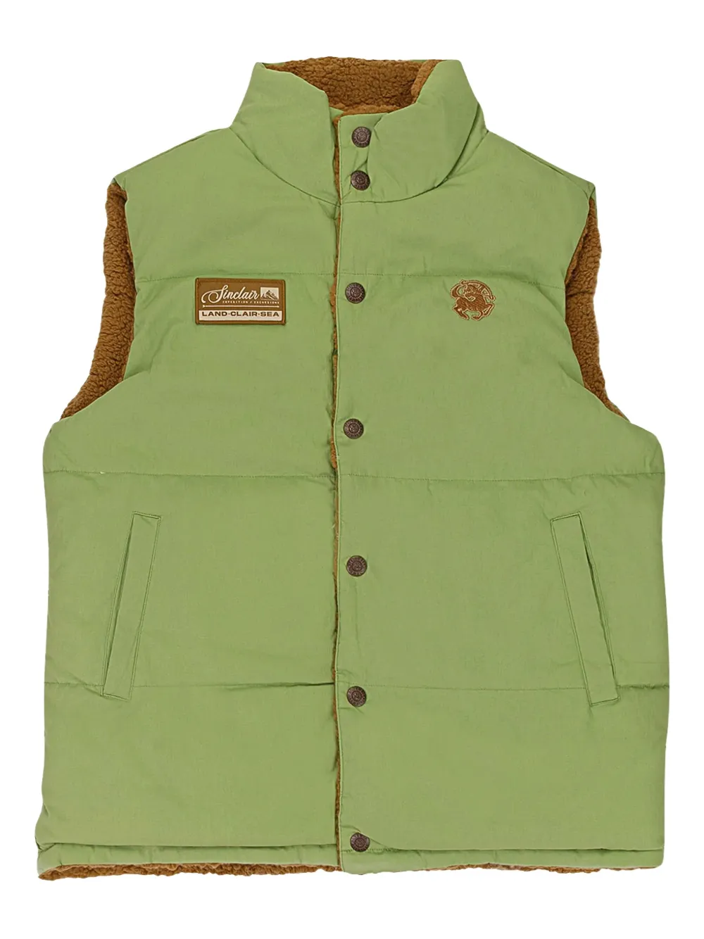 Sinclair Sincozy Olive Outerwear Vests In Green