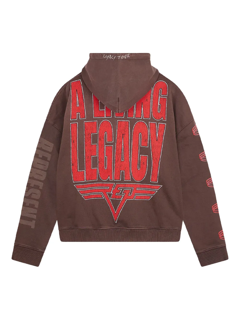 Represent Living Legacy omkeerbare hoodie Bruin