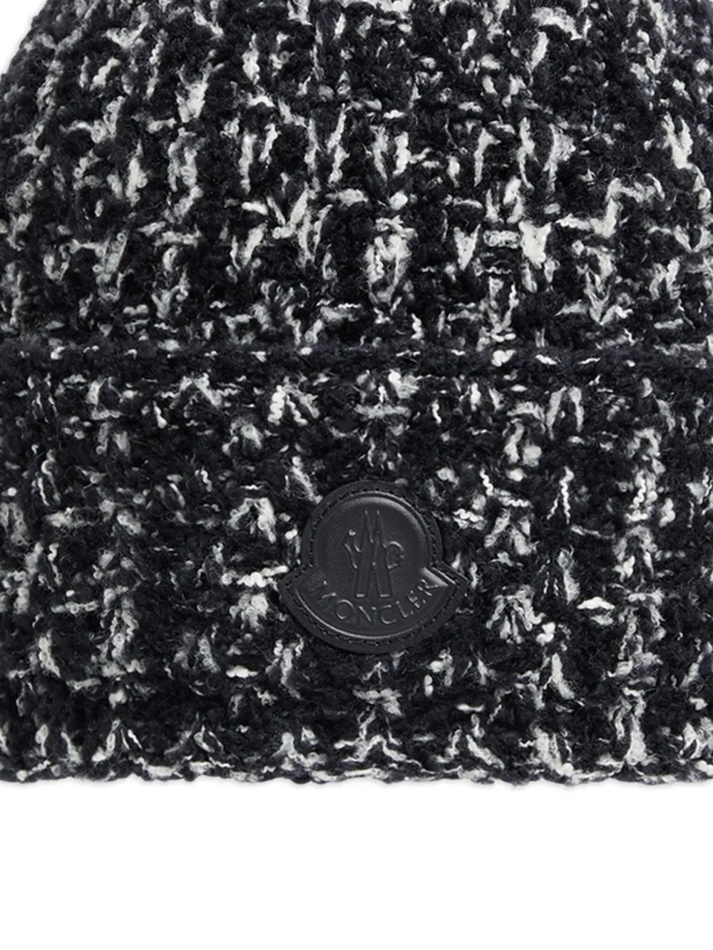 Moncler طاقية تويد بشارة شعار الماركة | نساء | Image 2