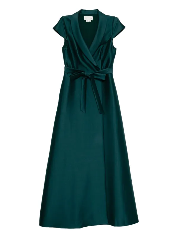 long sleeve mid length dresses The Normal Brand Normal Rib Ls Midi Dress Sleeve:36/37 line silhouette skims your Wine (Maroon) Pevafe Sage Green Draped