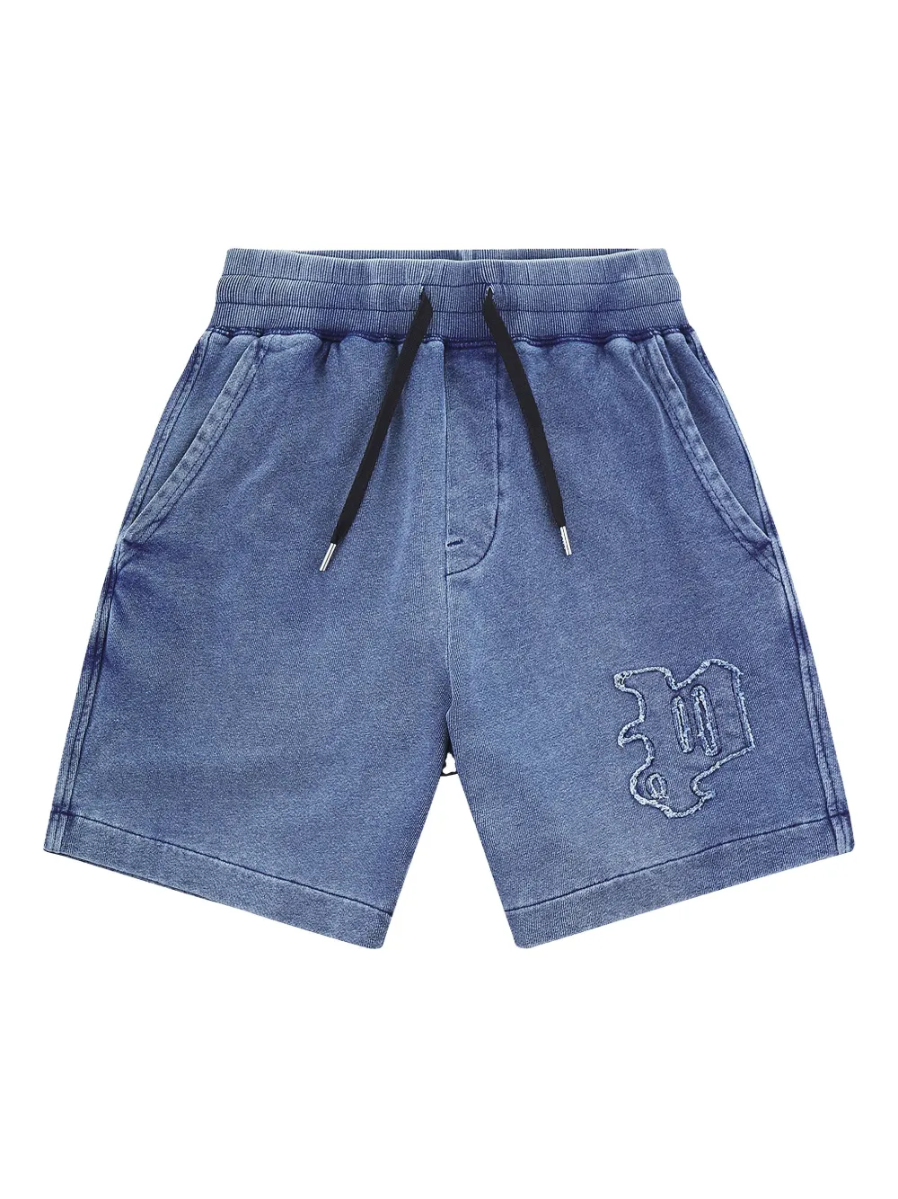 Purple Brand embroidered-logo shorts | Blue | Image 1