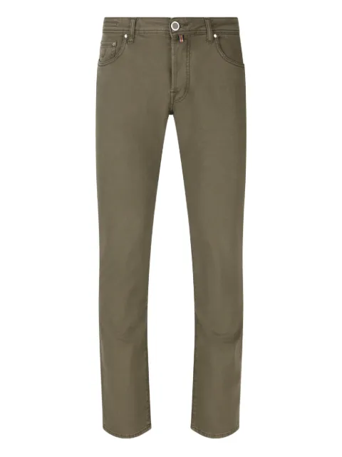 Jacob Cohën five-pocket logo patch trousers