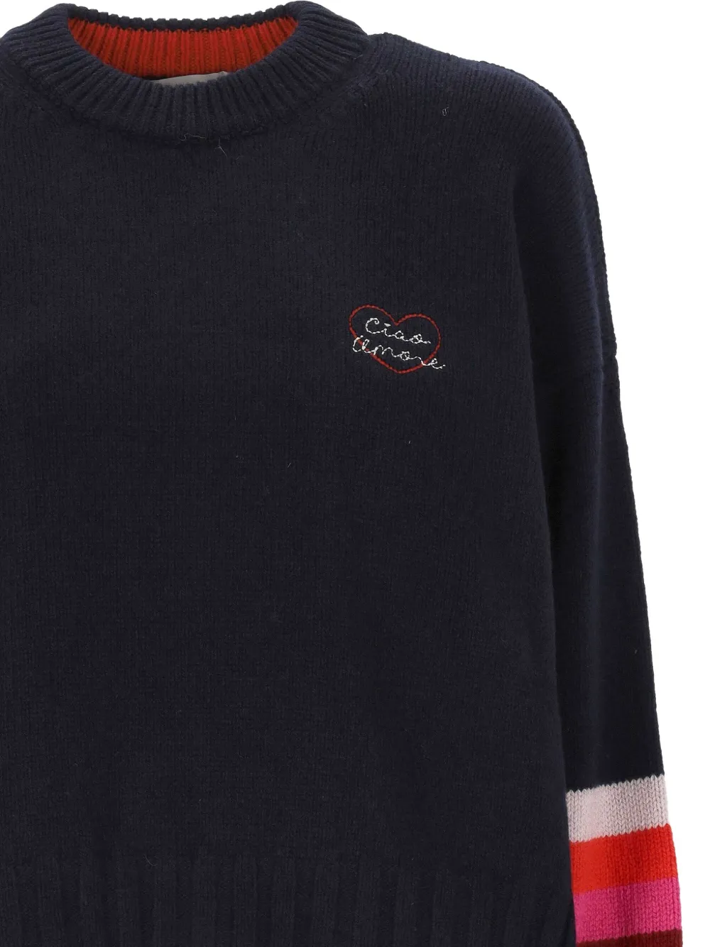 Giada Benincasa stripe-cuff crew-neck sweater | Knitted Sweaters | Image 2