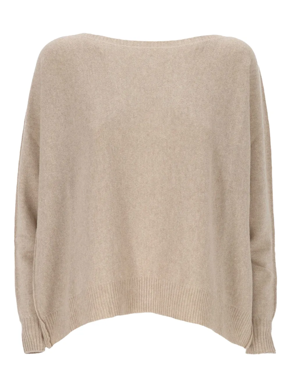 D Exterior Long-sleeved Sweater In Neutral