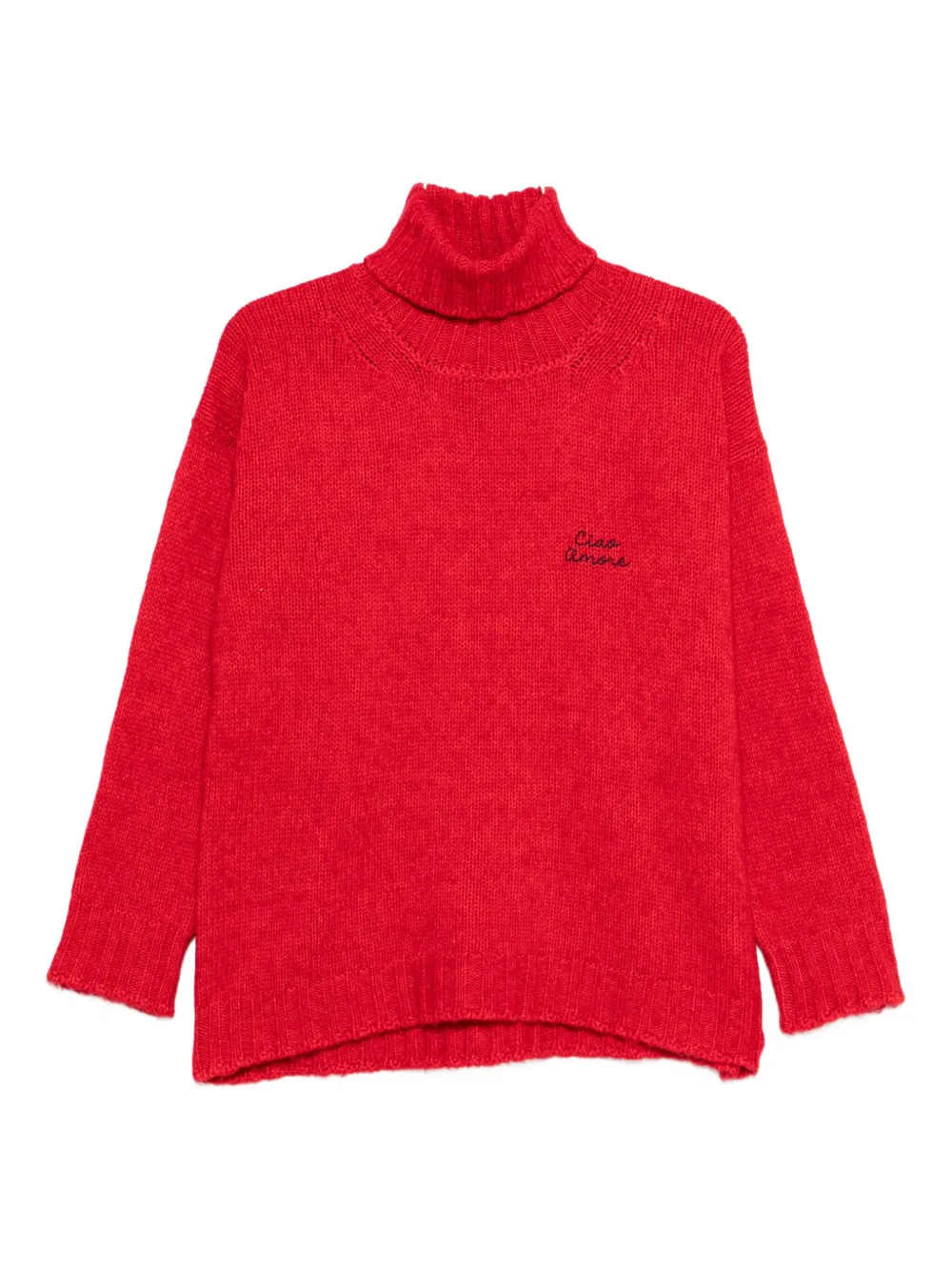 Giada Benincasa Turtleneck Sweater In Red
