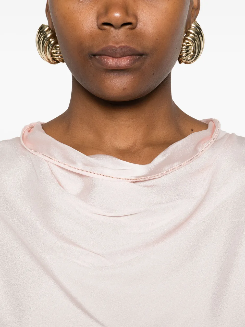 Fabiana Filippi Draped Blouse In Pink