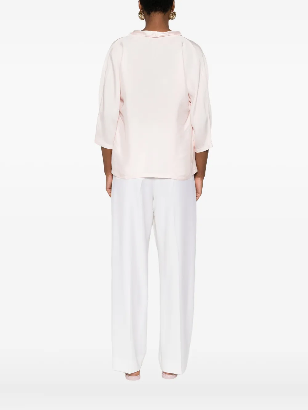 Fabiana Filippi Draped Blouse In Pink