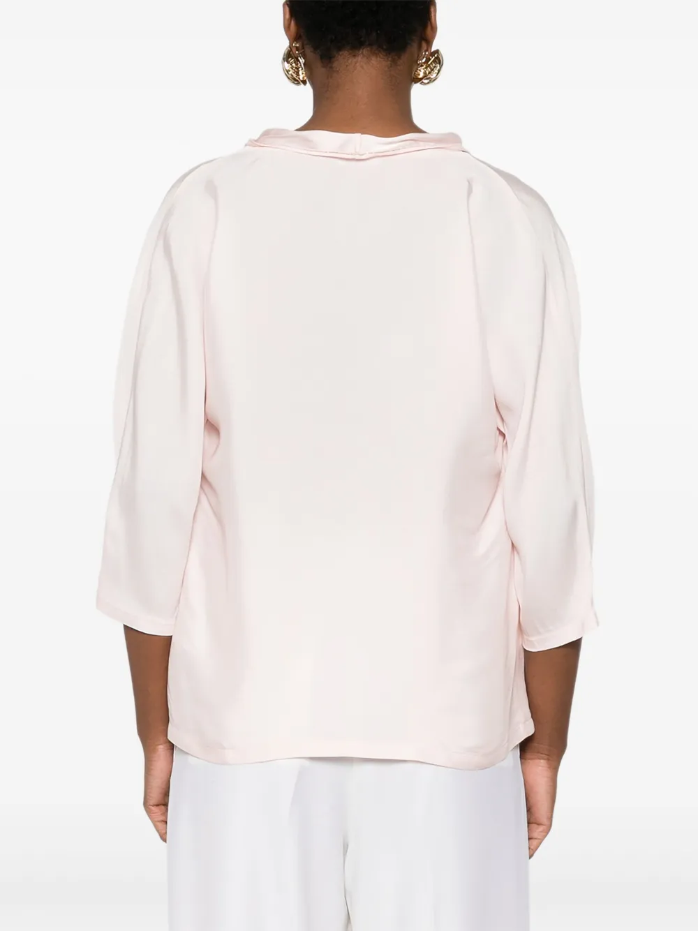 Fabiana Filippi Gedrapeerde blouse Roze