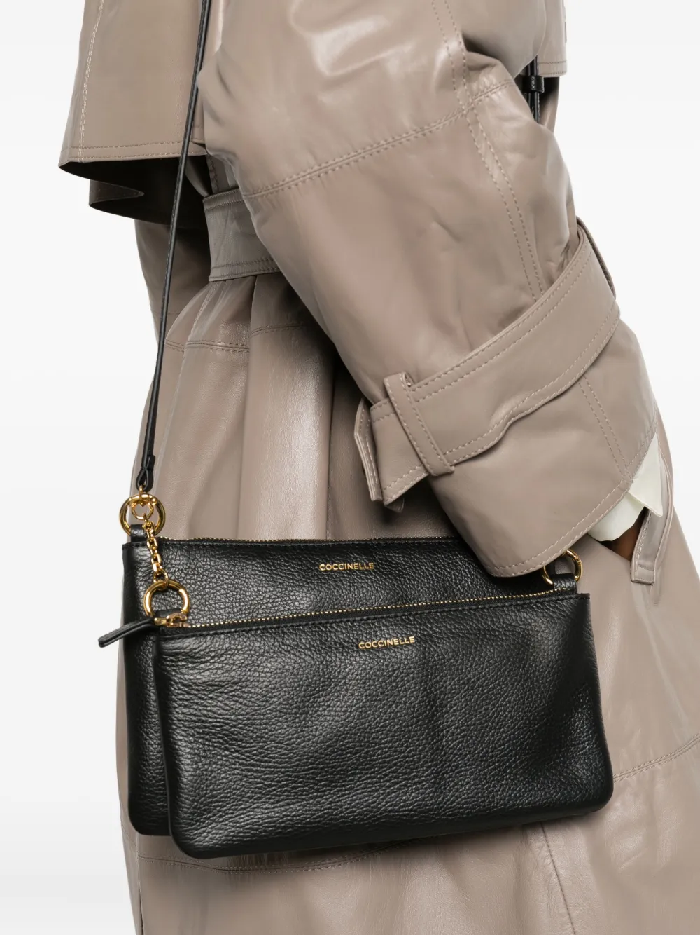 Coccinelle Yvonne shoulder bag - Zwart
