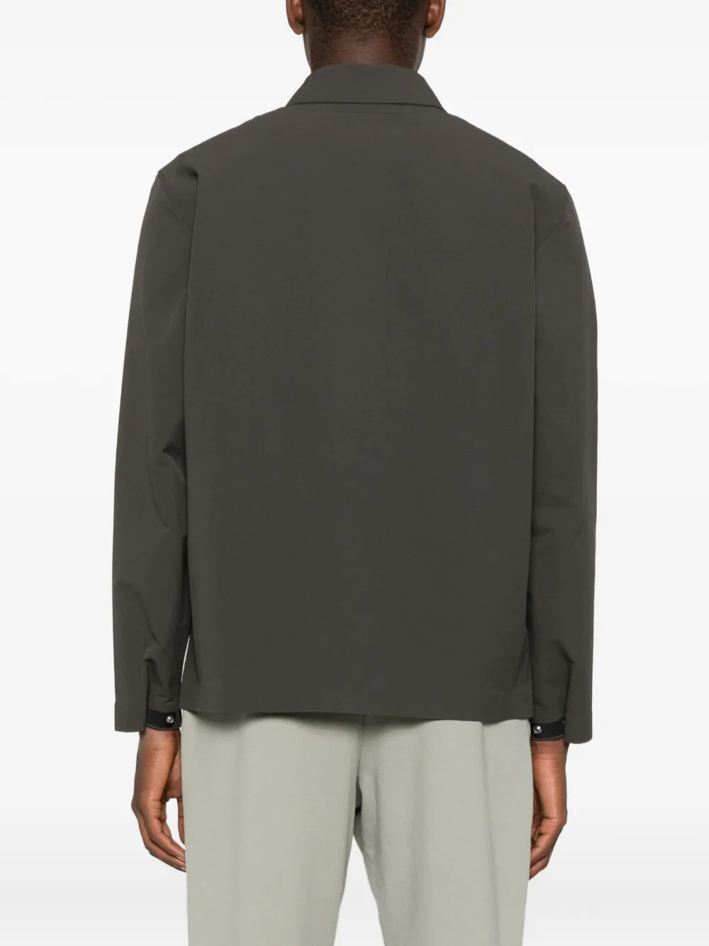 Stone Island Overhemd met geborduurd logo Bruin