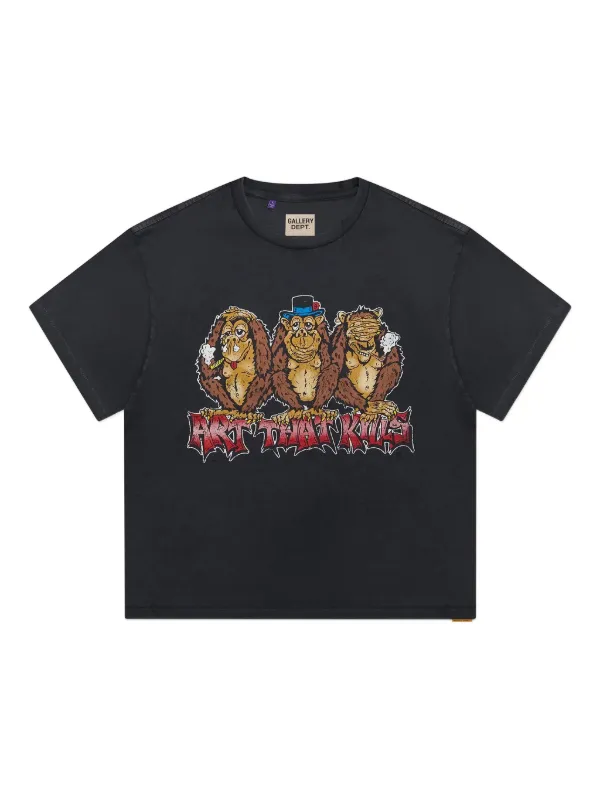GALLERY DEPT. Tシャツ Gallery Dept. Logo Pocket T-shirt Cream/Black Men's - US