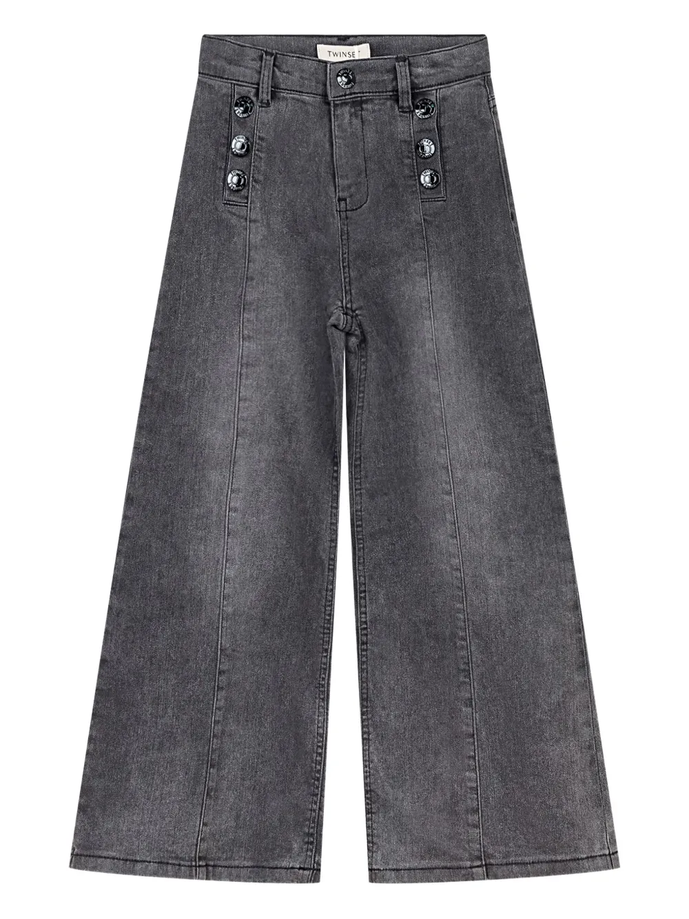 TWINSET Kids Jeans con bottoni - Nero