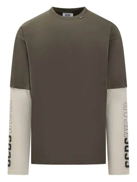 GCDS layered long-sleeve t-shirt