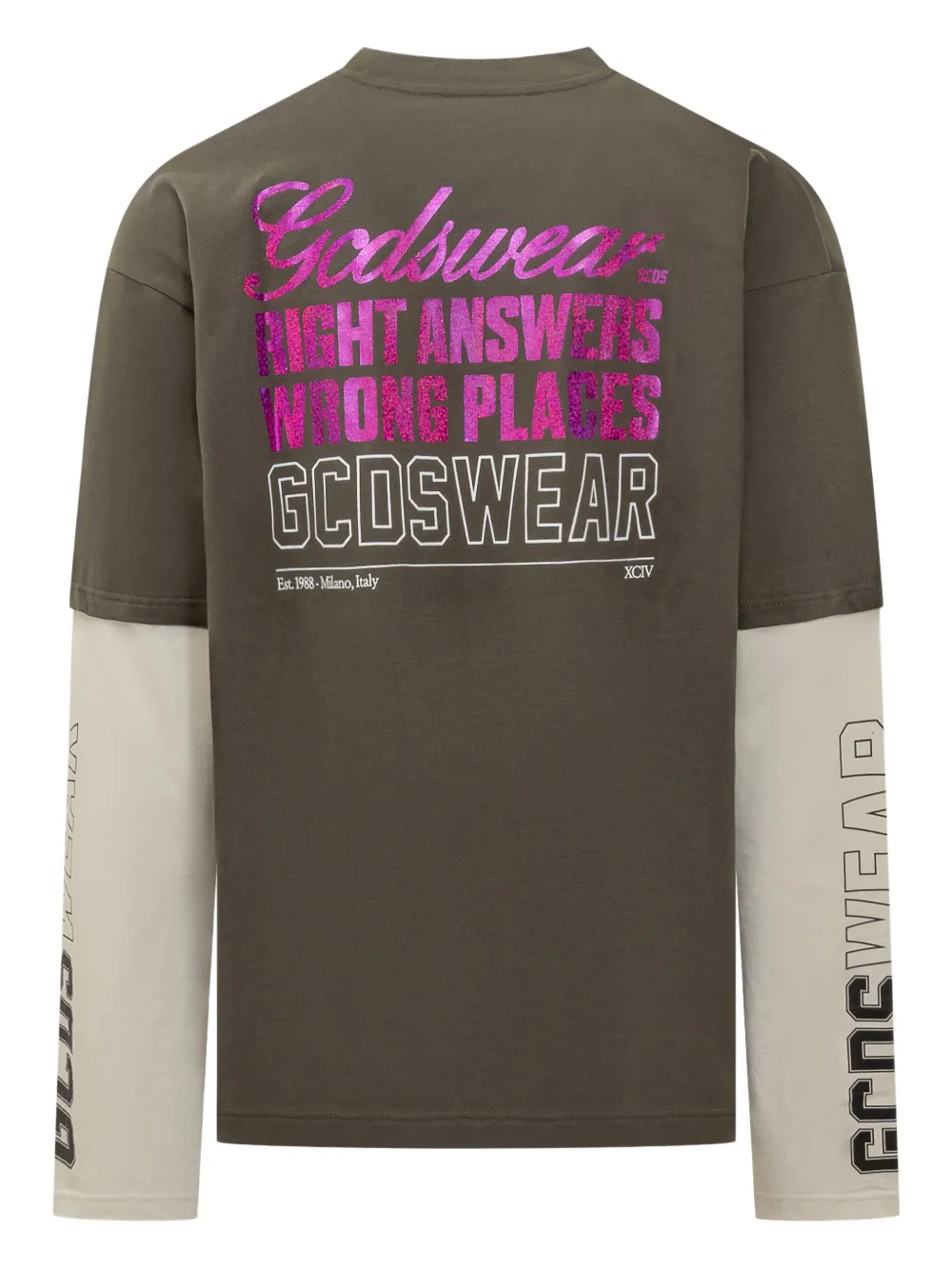GCDS layered long-sleeve t-shirt | T-Shirts | Image 2