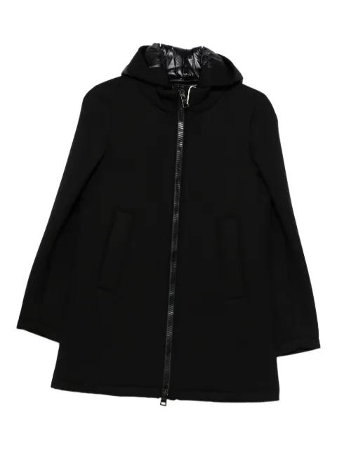 Herno zip-ip hooded coat
