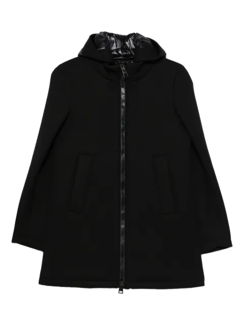 Herno zip-ip hooded coat