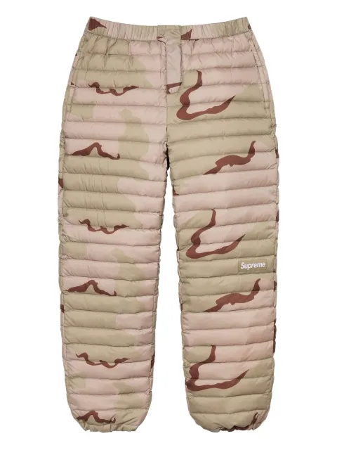 Supreme Micro Down camouflage-print trousers