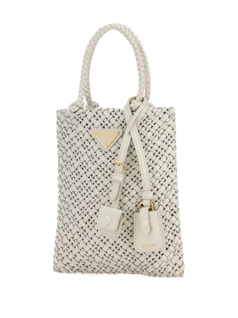 Prada Shopper met logo Wit