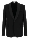 Alexander McQueen shawl-lapels wool blazer - Black