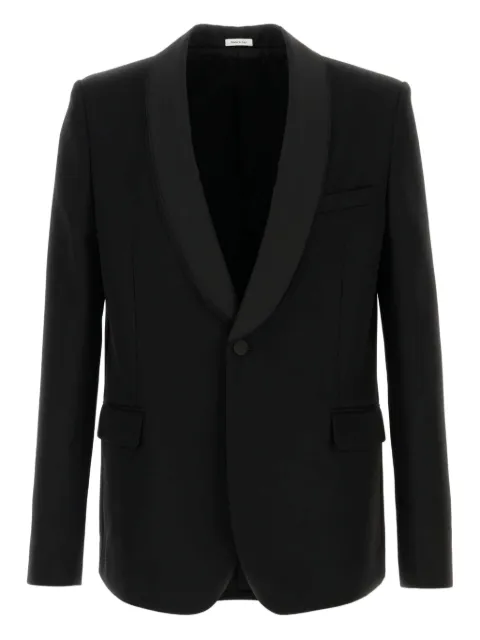 Alexander McQueen shawl-lapels wool blazer
