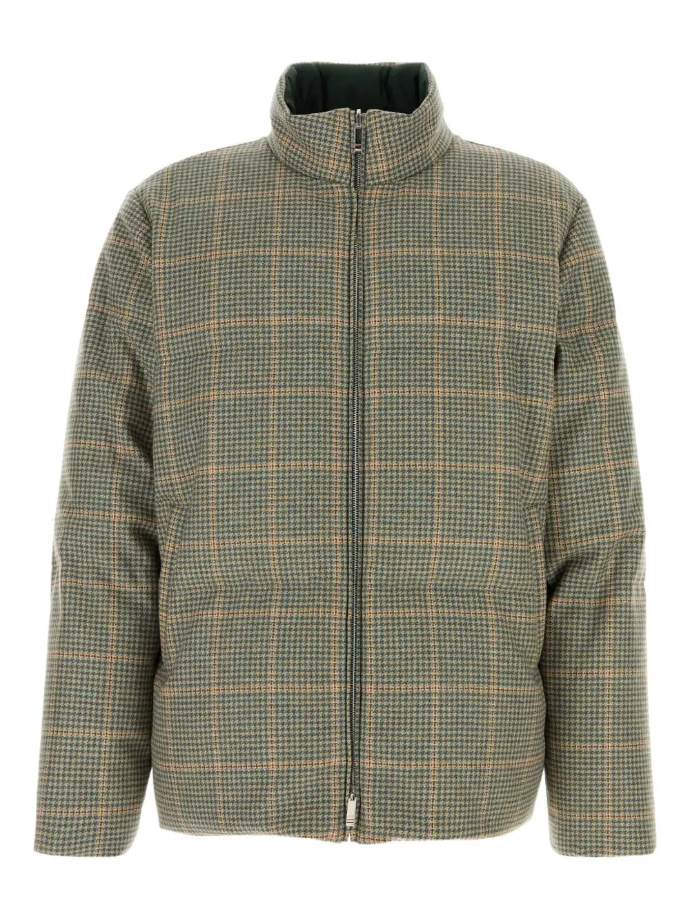 Thom Browne houndstooth down jacket | Green | Image 1