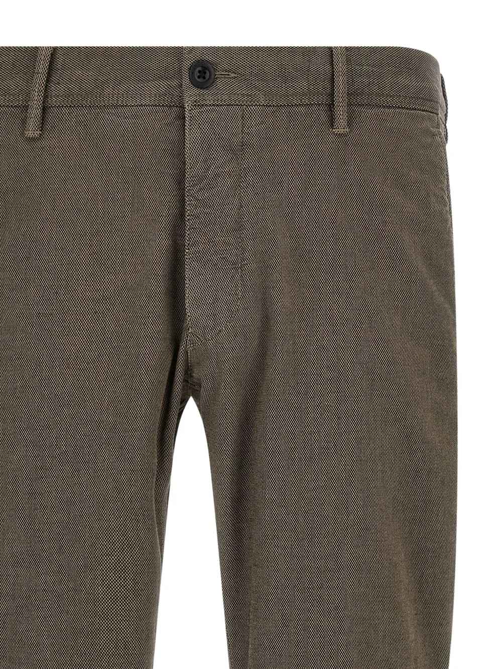 Incotex Tailored Check Trousers With Pockets And Loops In Brown