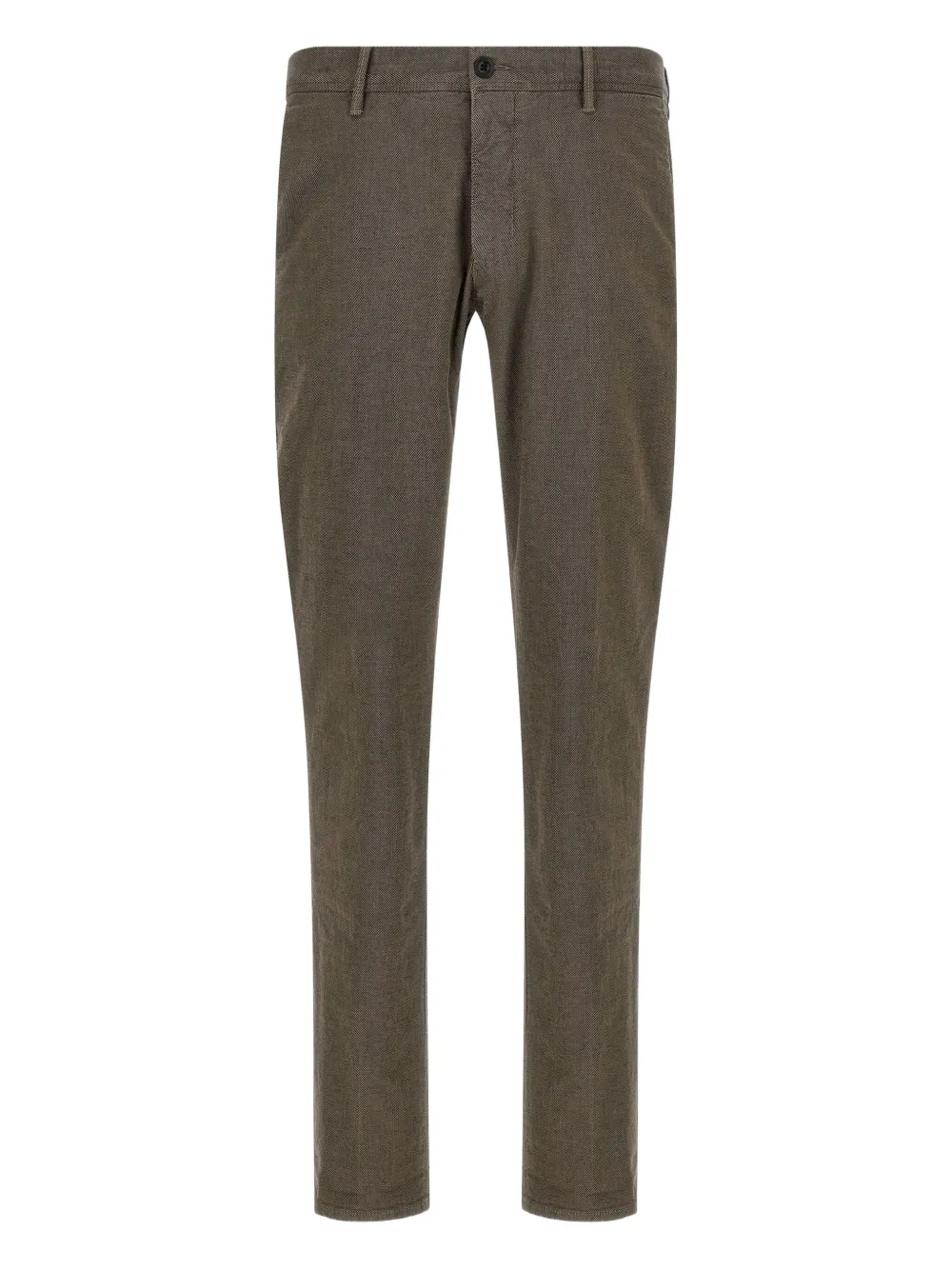 Incotex Tailored Check Trousers With Pockets And Loops In Brown