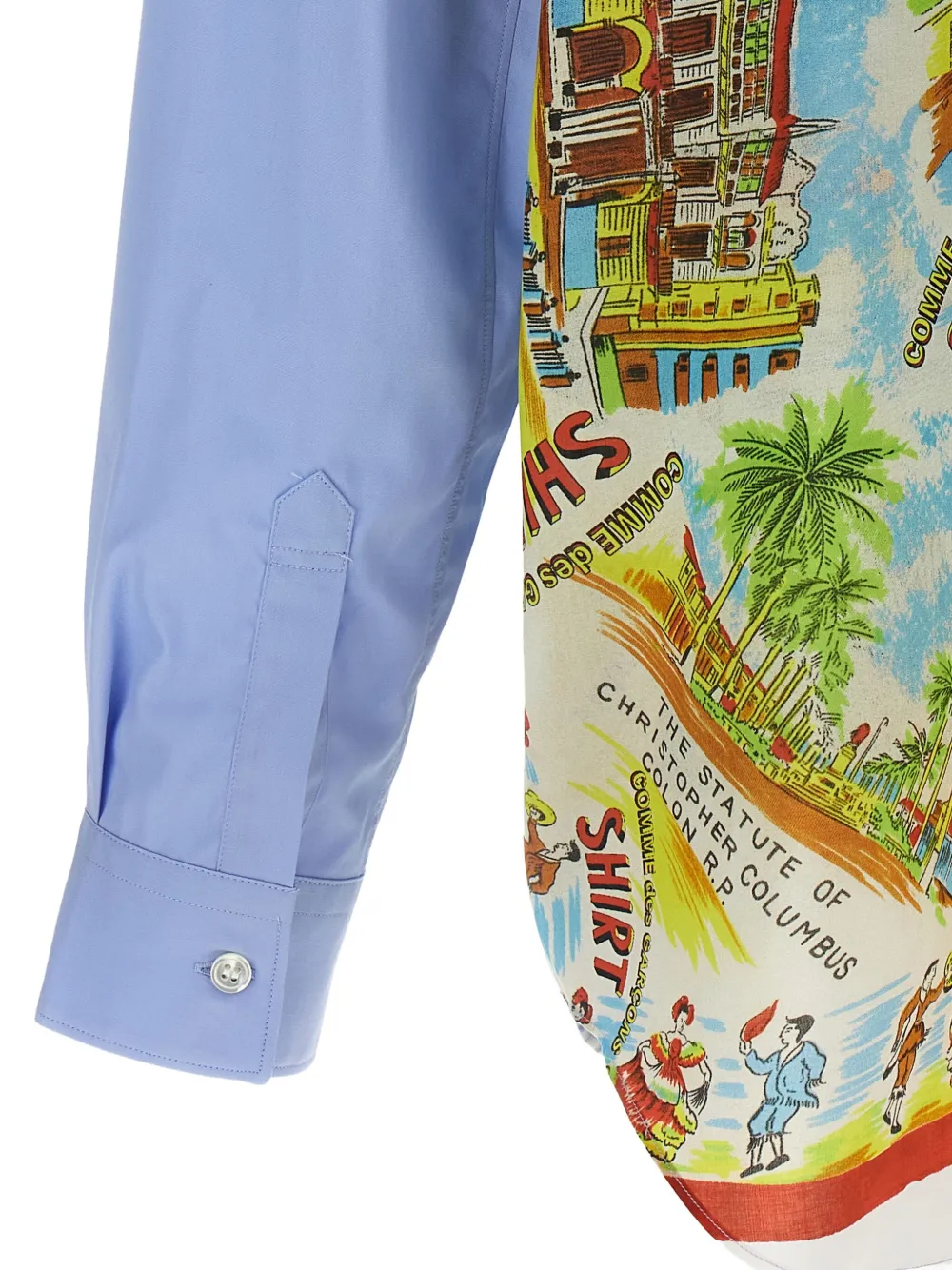 Comme Des Garçons Shirt Printed Shirt Shirt And Blouse Multicolor In Blue