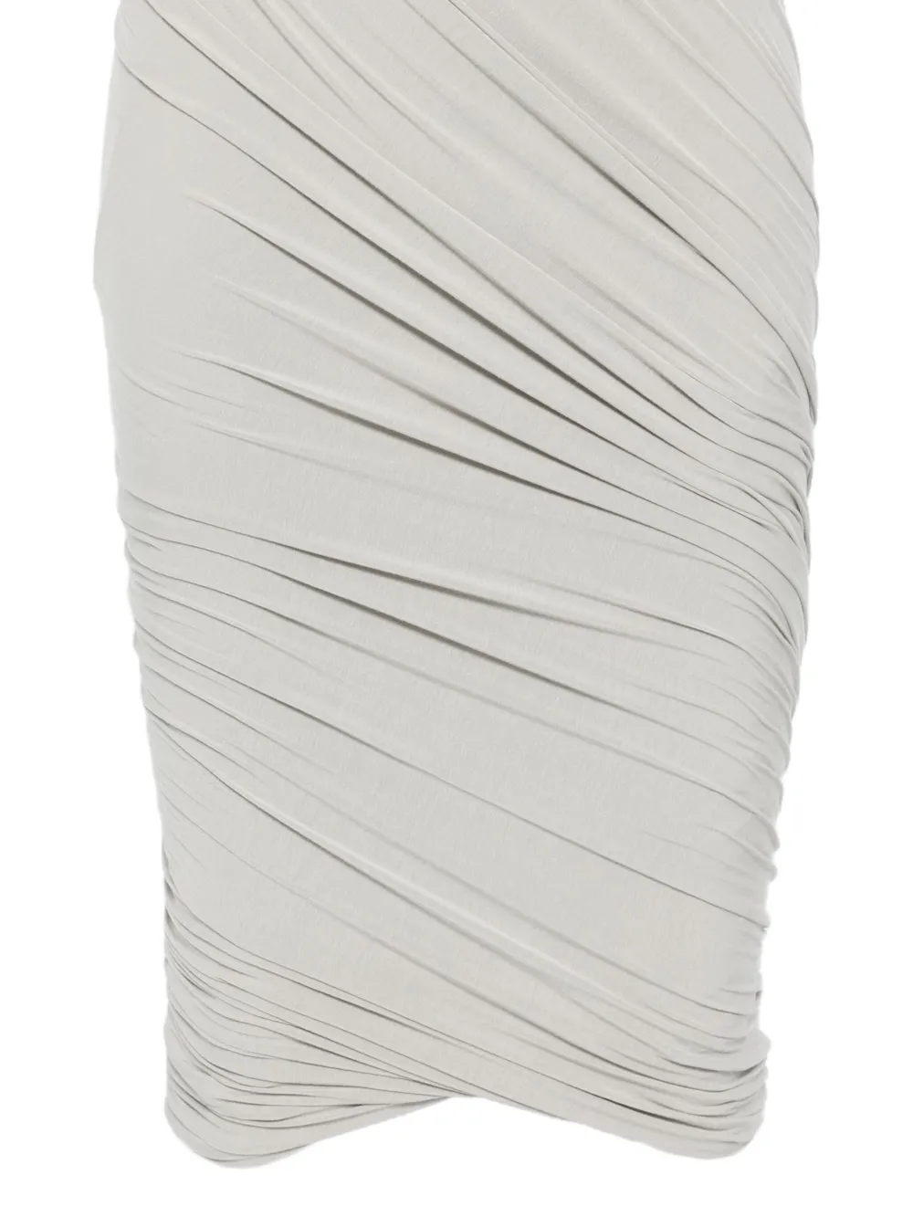 Rick Owens Draped Midi Dress In Red