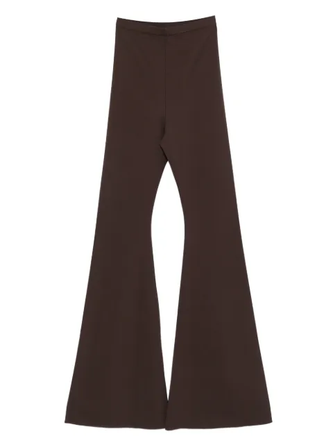 Rick Owens Lilies pantalones acampanados con tiro alto