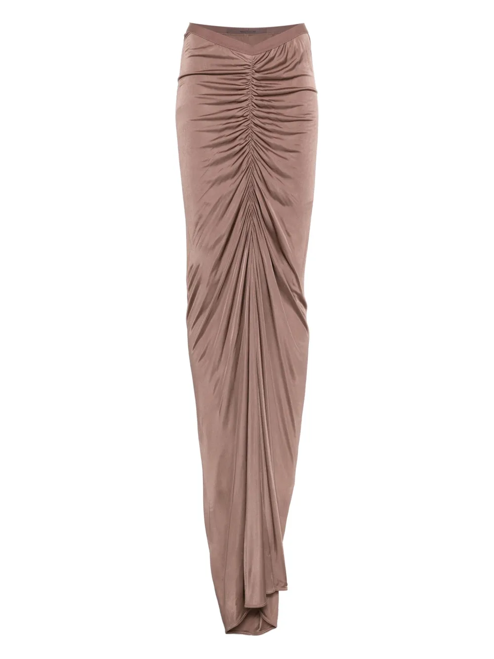 Rick Owens Lilies falda drapeda y fruncida | marrón | Image 1