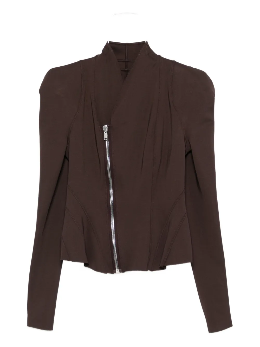 Rick Owens Lilies pleat-detail jacket | Brown | Image 1