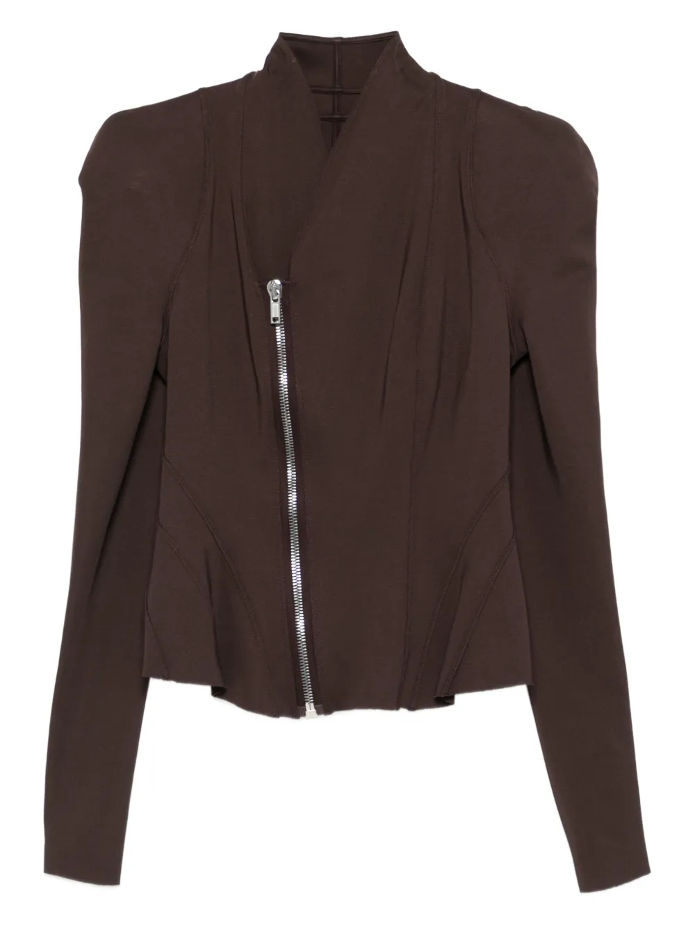 Rick Owens Lilies Jacke mit Faltendetail | Braun | Image 1