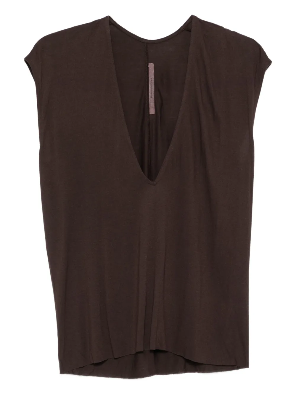 Rick Owens Lilies camiseta con cuello en V | marrón | Image 1