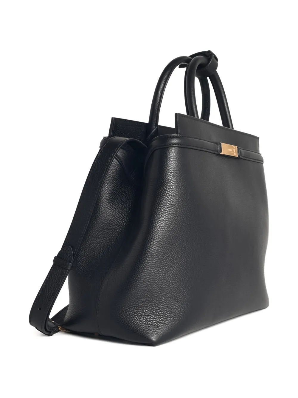Bally Deco Logo-plaque Tote Bag In Black
