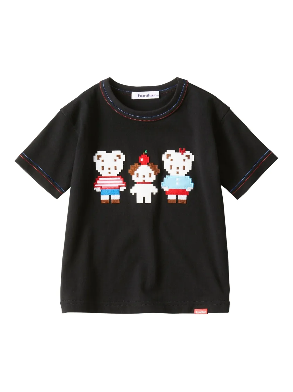 Familiar Kids' Graphic-print Cotton T-shirt In Black