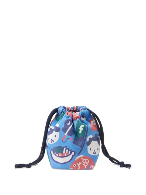 familiar drawstring printed bag