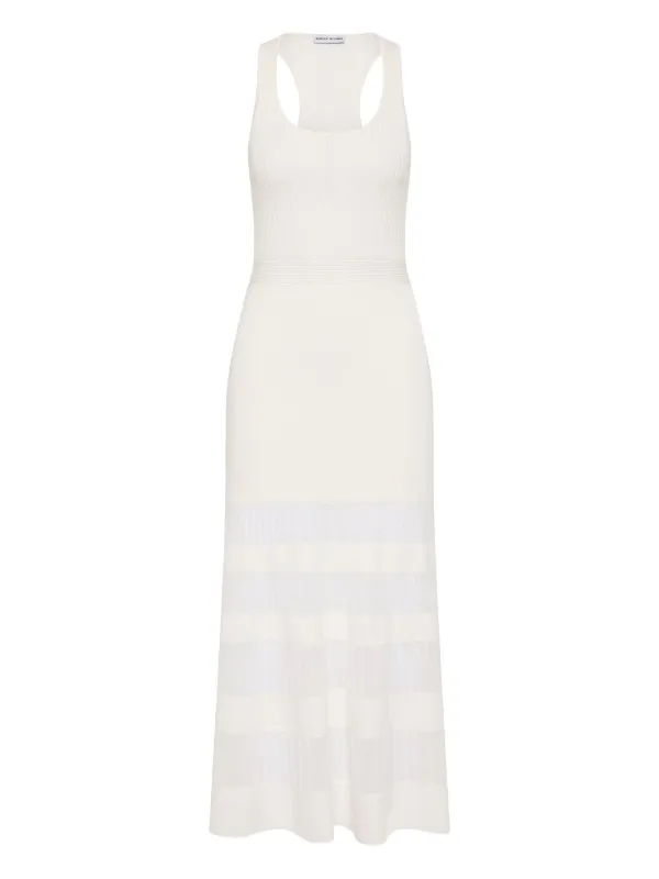 reign knit midi dress REIGN WHITE SLEEVED KNIT MIDI DRESS