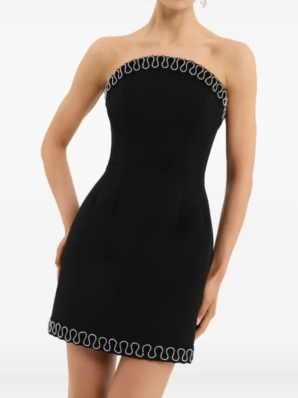 Rebecca Vallance Nyx Strapless Mini Dress | Black | FARFETCH