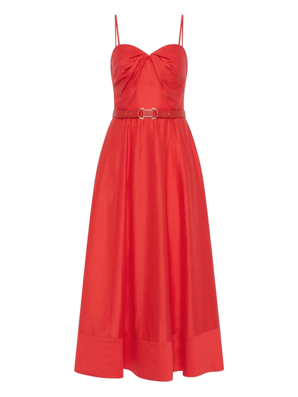 Rebecca Vallance vestido midi con diseño retorcido | rojo | Image 1