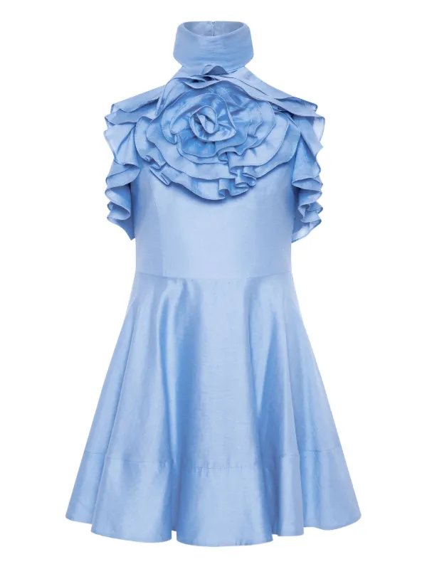 Rebecca Vallance Pastèque Mini Dress in Blue