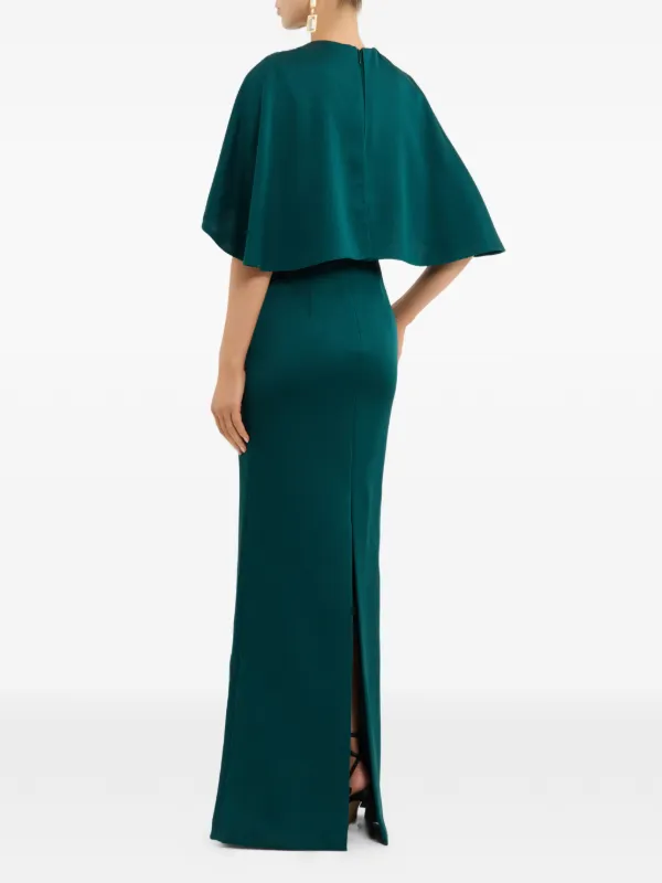 green emerald velvet dress Lalisa Midi Dress  Rebecca Vallance