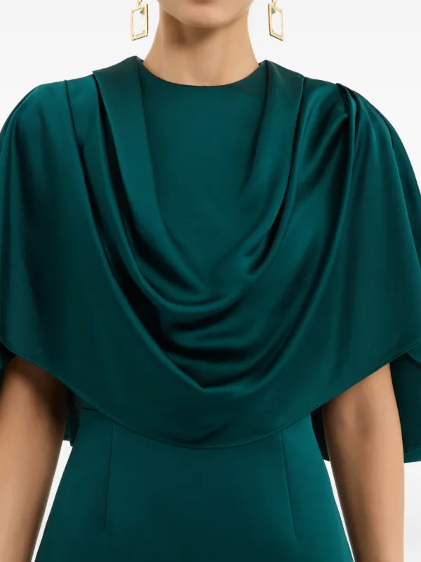green emerald velvet dress Rebecca Vallance Women's Virgil Midi Dress, Green, 12 at Amazon Women's  Clothing store