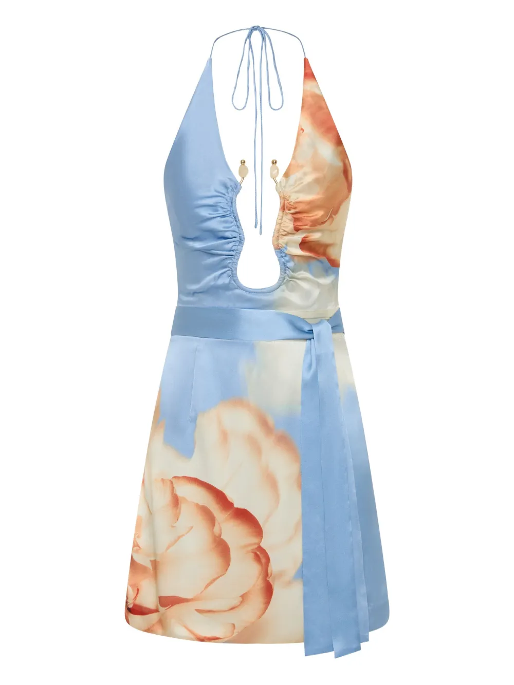 Rebecca Vallance Abito corto Perez a fiori - Blu