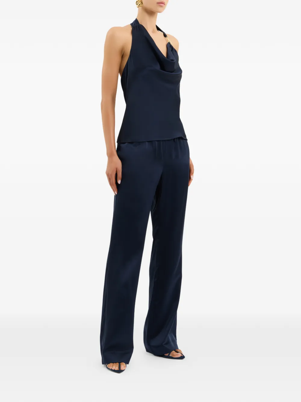  Rebecca Vallance Elise Drawstring-fastening Trousers - Blue 