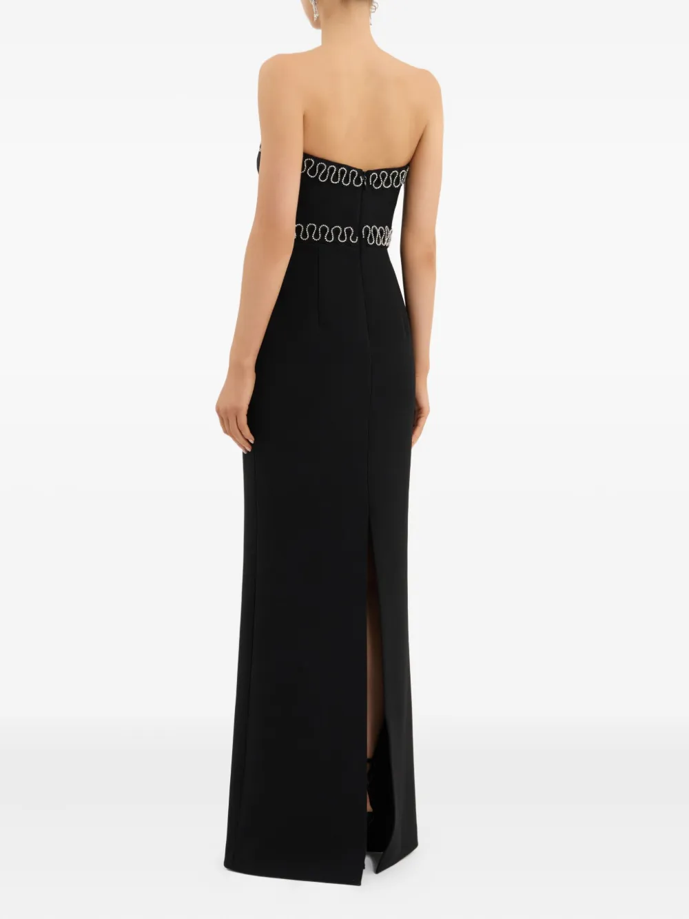 Rebecca Vallance Nyx Strapless Gown In Black