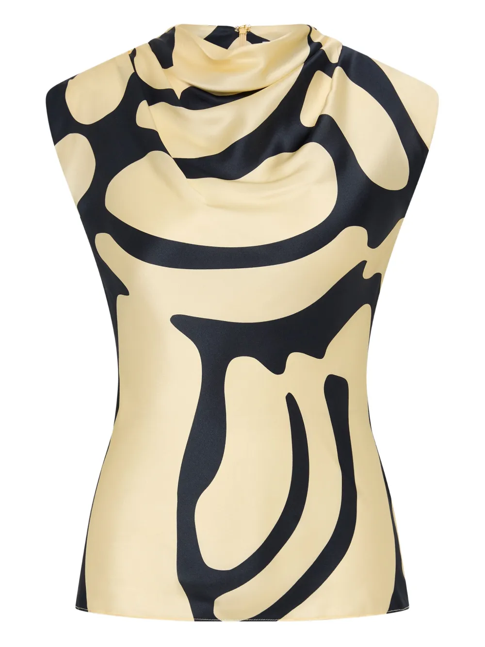 Rebecca Vallance top Dune con cuello desbocado | neutro | Image 1